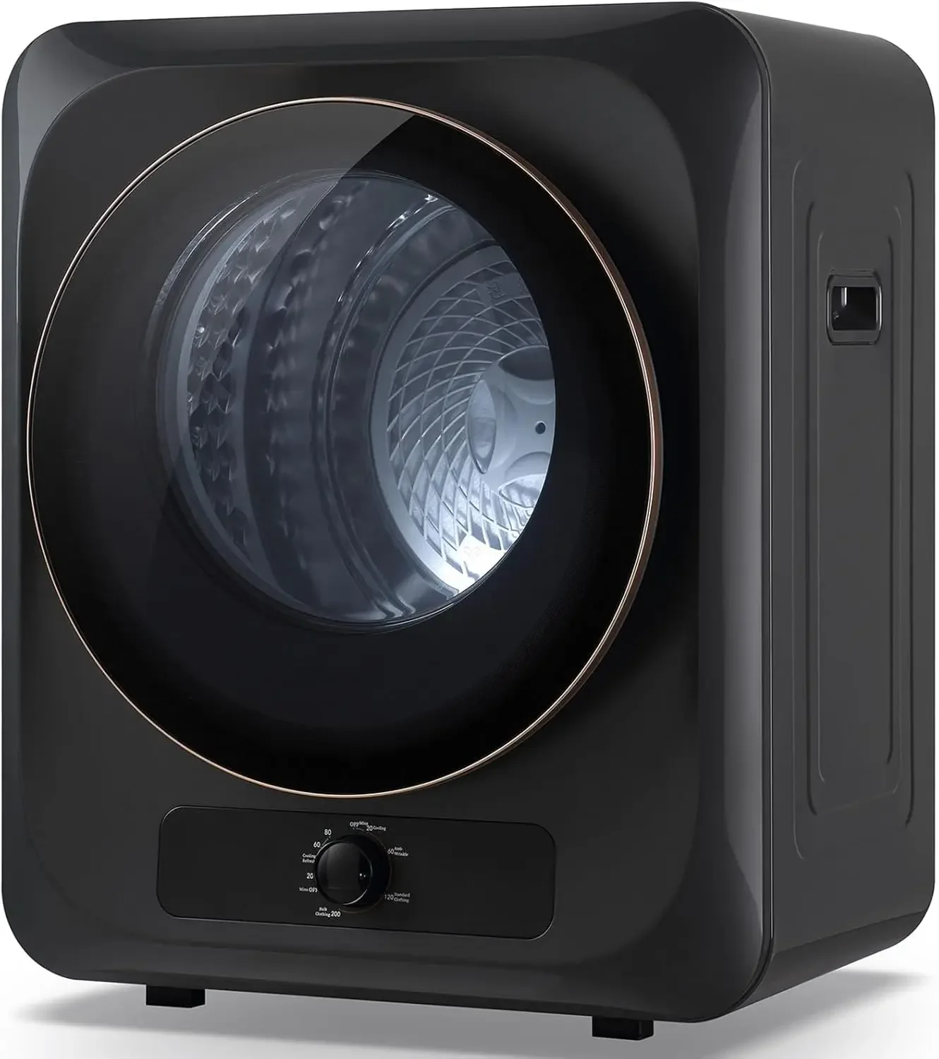 Suszarka, przenośna suszarka do ubrań 110 V 10 funtów z 5 trybami suszenia, wanna ze stali nierdzewnej, 1,5 cu.ft ładowana od przodu mini suszarka