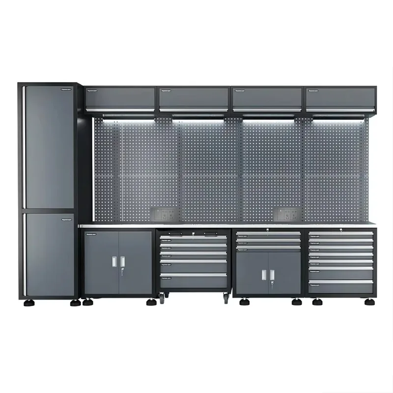 

Professional Vehicle Maintenance Garage Workstation Customizable Steel Tool Cart Cabinet Combo For Automotive Repair