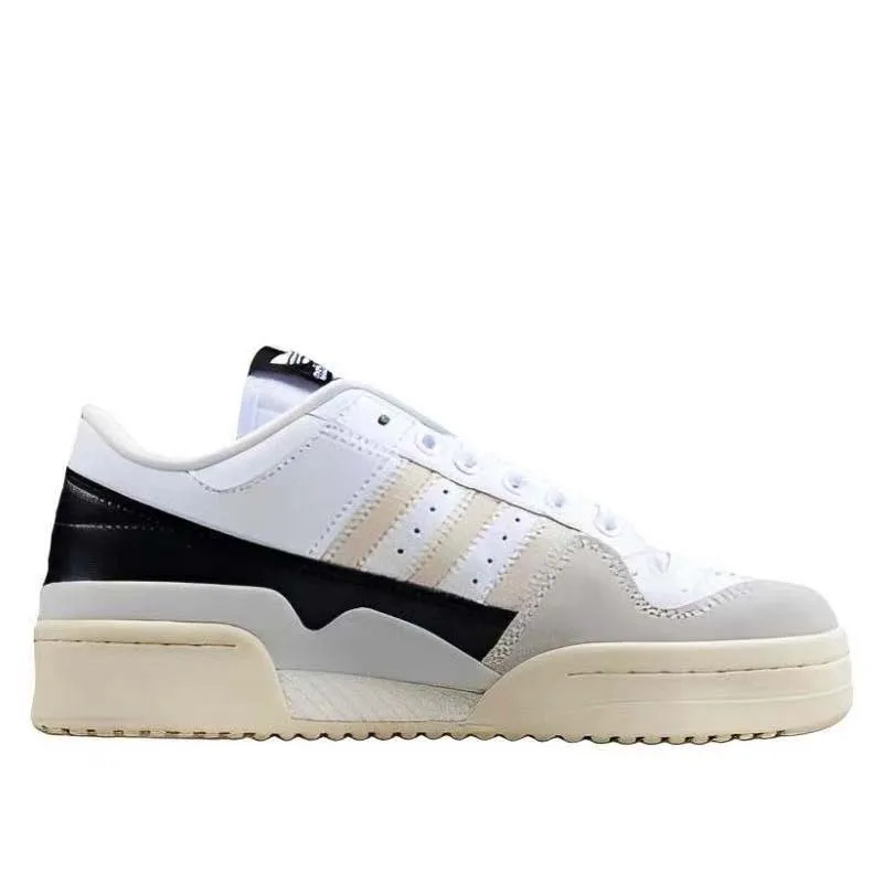 Adidas Origins FORUM Low Leather Anti slip, Shock Absorbent, Wear resistant Low cut Board Shoes White