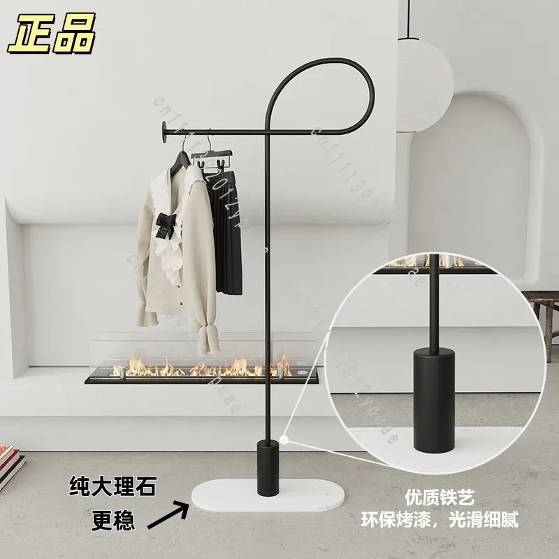 Freestanding Coat Rack, Creative Garment Hanger with Marble Base for Living Room