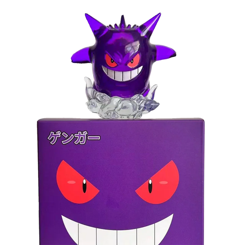 8cm Cartoon Pokemon Bbq Gengar Anime Figure Pet Elf Mist Kawaii Doll Model Statue Desktop Ornament Children'S Christmas Toy Gift