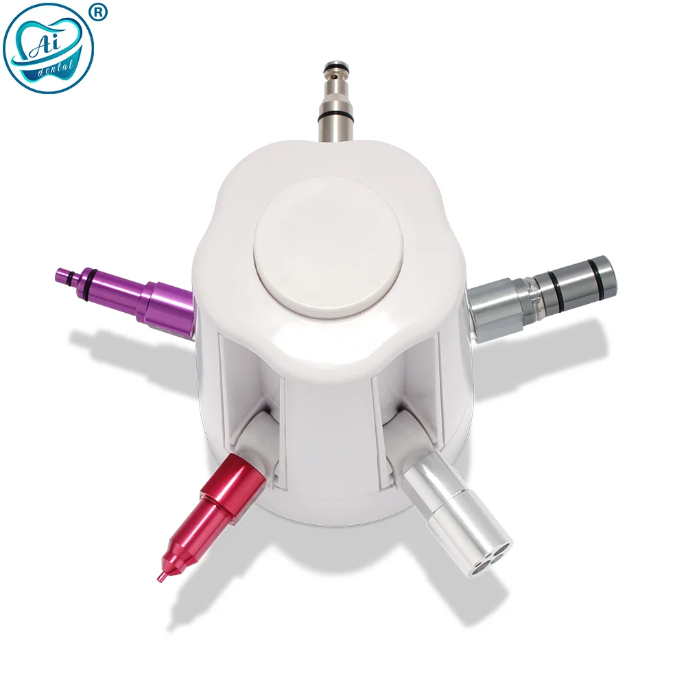 AI-EC-LS Dental Maintenance Tools Oil Lubricator for Dental Low Speed/High Speed Handpiece with 5 Various Lubrication Adapters
