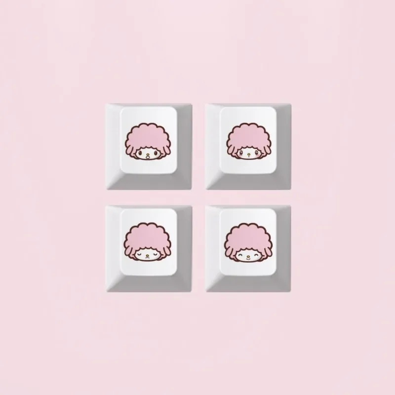 مينيسو سانريو أنيمي Kawaii ميلودي أغطية المفاتيح الكرتون نمط لوحة المفاتيح الميكانيكية مفتاح قبعات لطيف PBT مفتاح قبعات ملحقات لوحة المفاتيح #3