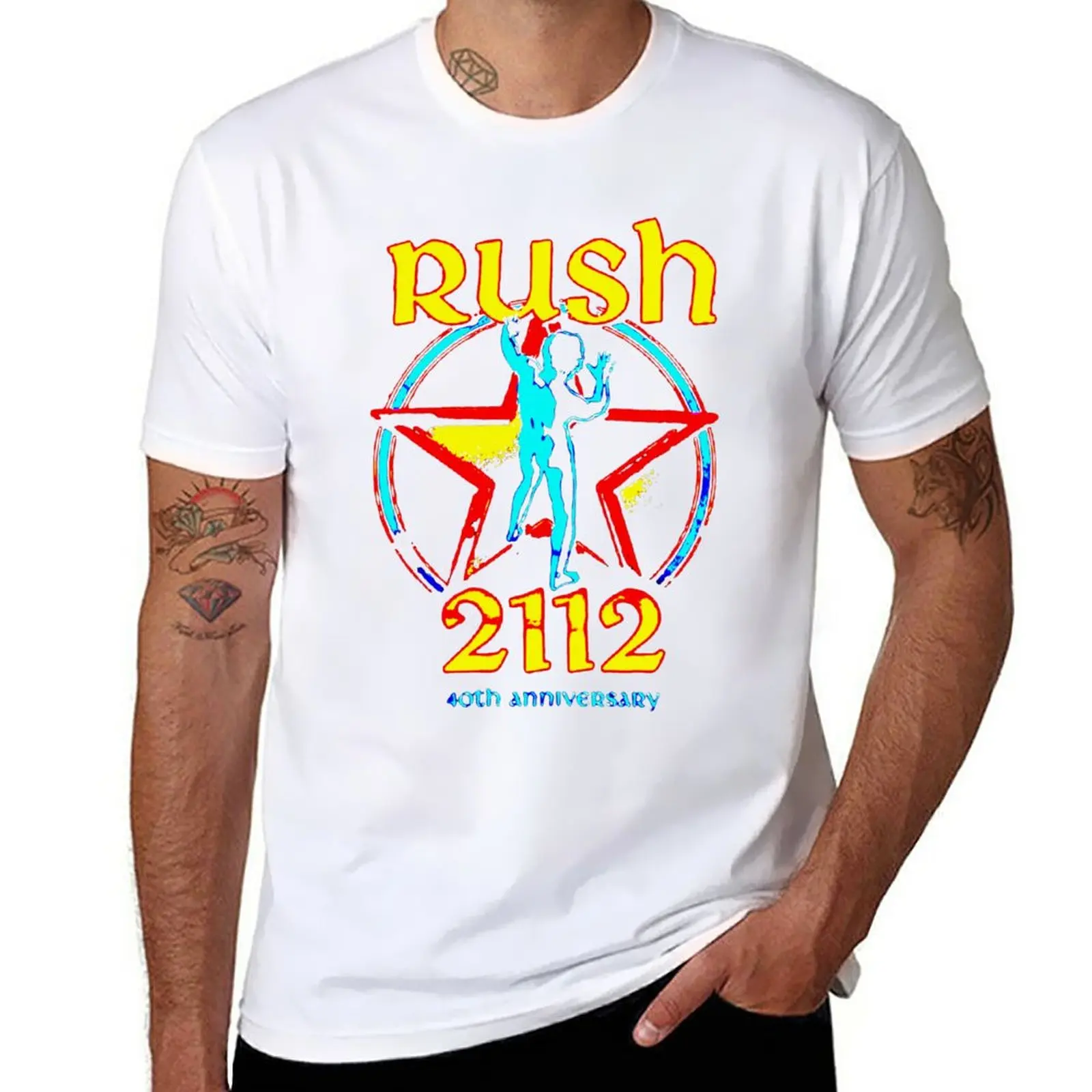 New rush BT5-rush band trend t-shirt hippie clothes short sleeve t-shirt men