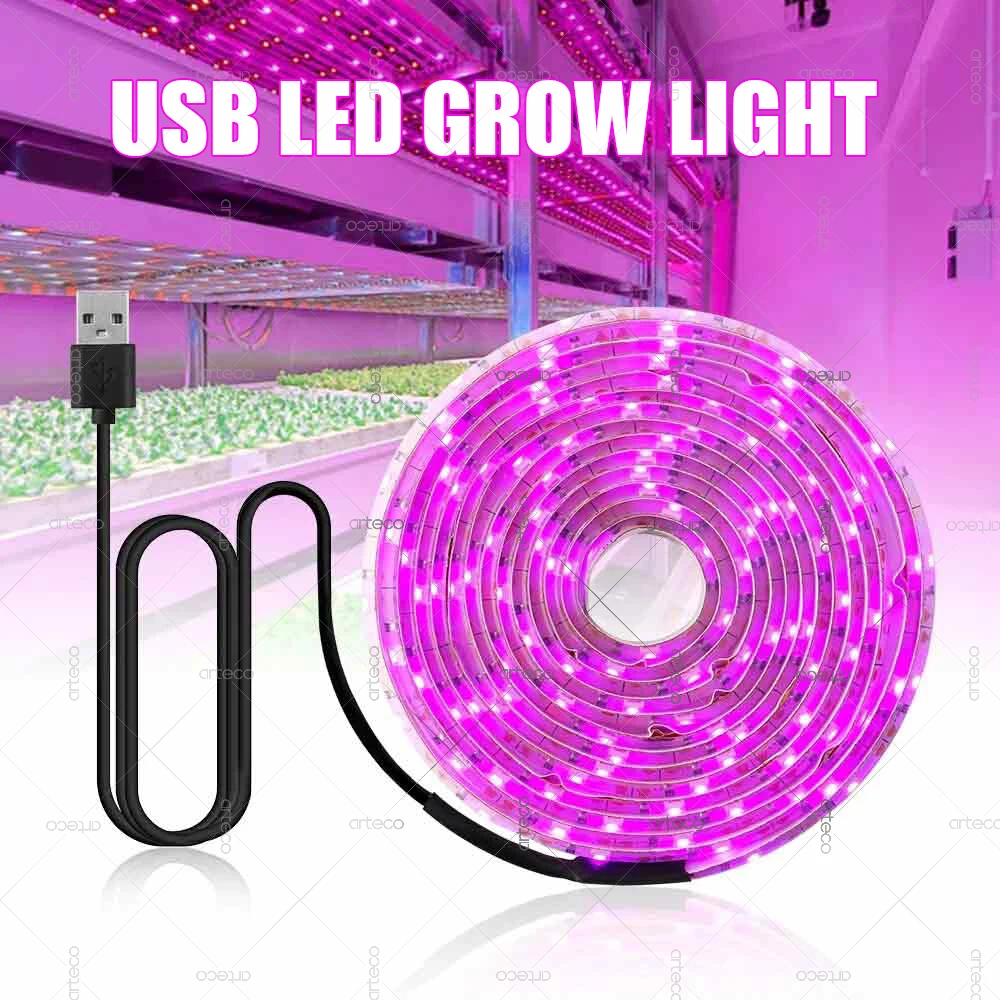 

LED Grow Light Full Spectrum 5V USB Grow Light Strip 2835 Chip LED Phyto Lamp For Plants Flowers Seedling Greenhouse Hydroponic