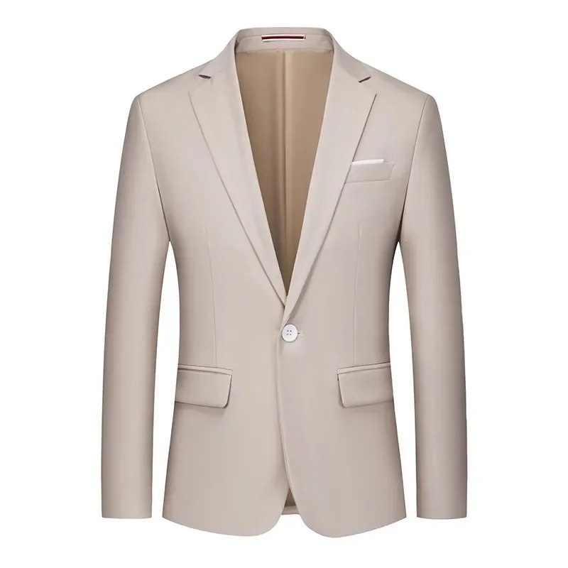 High Quality Business Slim Fit Single Buttons Suits Jacket Men Slim Fit Casual Fashion Wedding Groom Tuxedo Blazer Coats 6XL-M