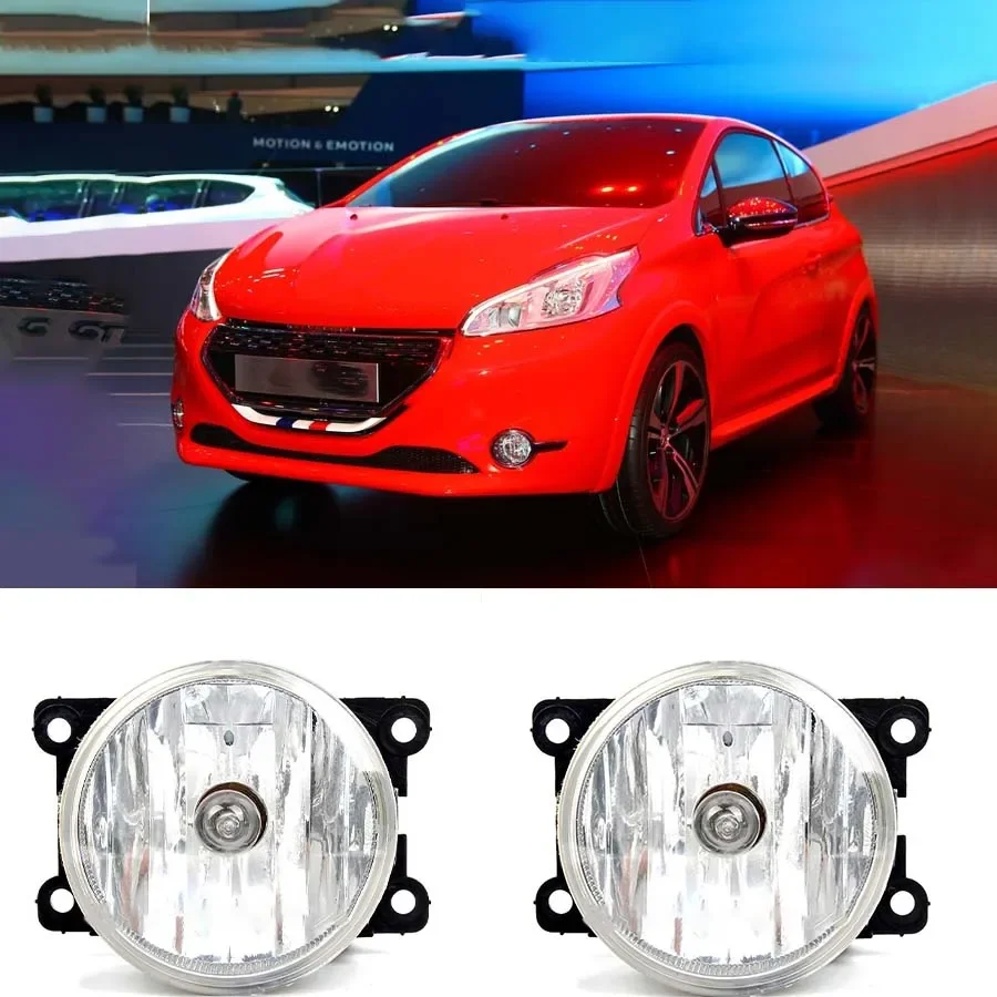 

Car Front Bumper Foglight Fog lights Driving Lamp with Bulb for Peugeot 208 2012 2013 2014 2015 2016 2017 2018 2019