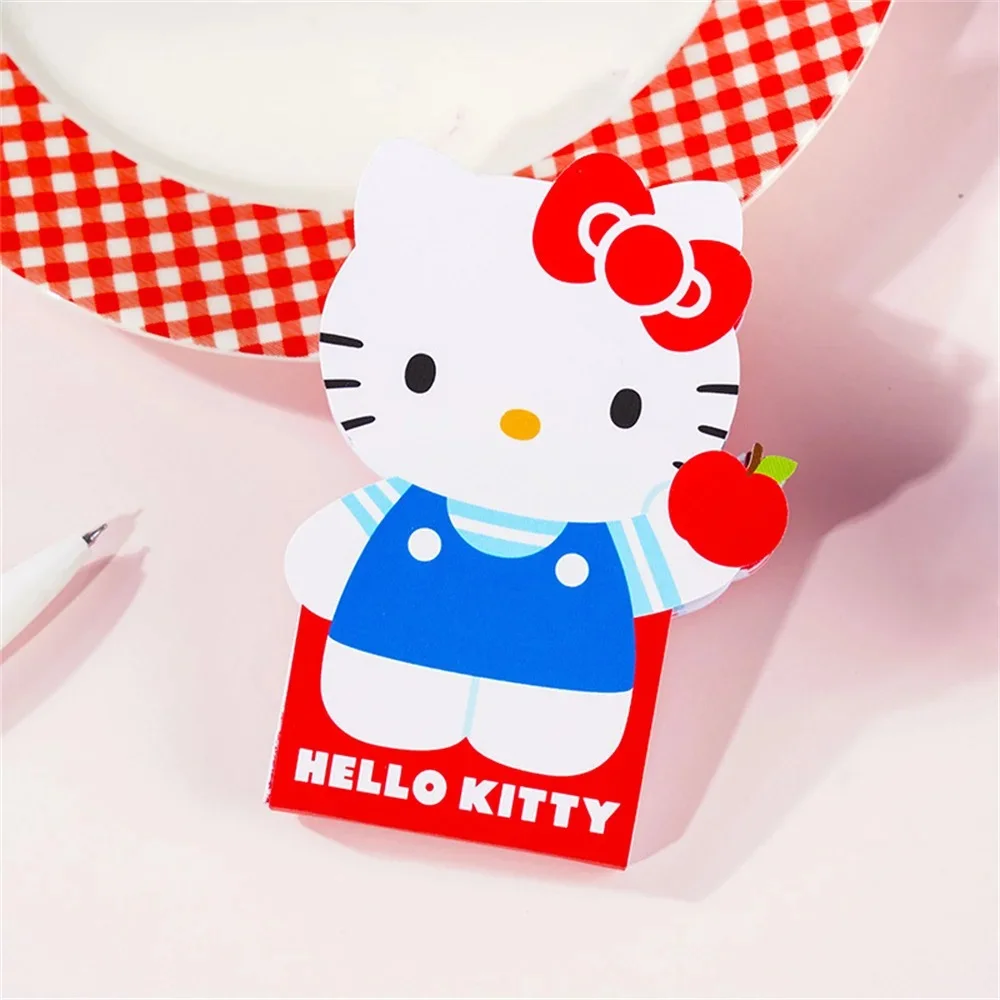 

60sheets Sanrio Hello Kitty Cartoo Sticky Notes Pad Kawaii Anime Kt Cat Notepad Students Stationery School Office Supplies Gifts