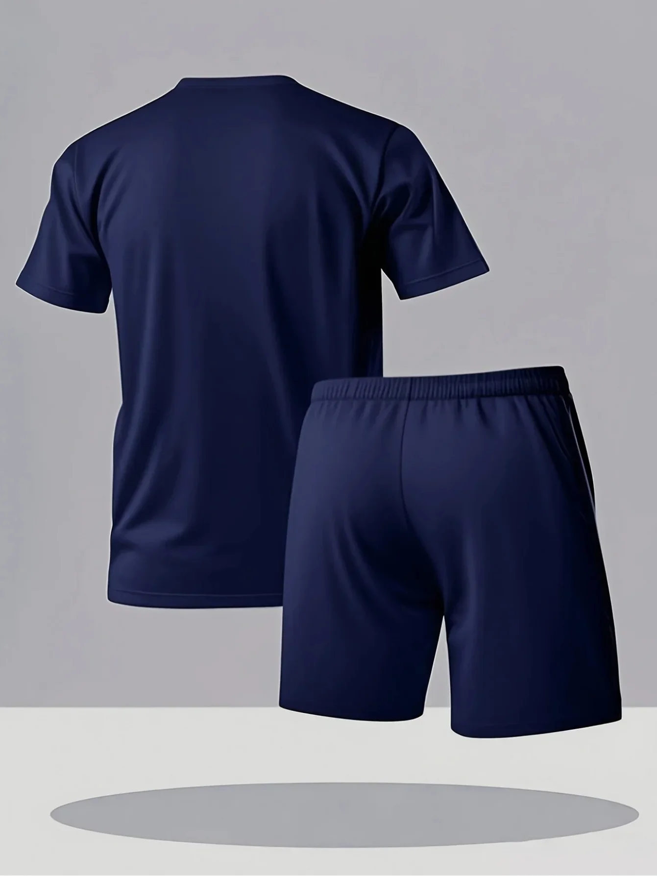 

Mens Quick Dry Sport Suit Short Sleeve T Shirt Shorts Loose Summer Gym Casual Breathable Lightweight Two Piece Outfit Tee