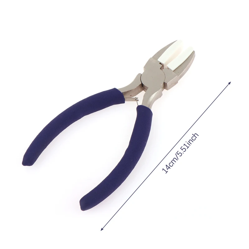 Nylon Jaw Pliers Carbon Steel Craft Plat Nose Pliers DIY Tools For Beading Looping Shaping Wire Jewelry Making Tools