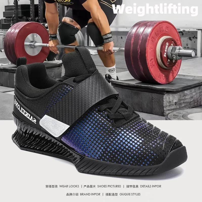 Original Brand Squat Hard Pull Shoes for Men Top Quality Weight Lifting Training Shoe Man Indoor Gym Shoes Mens Red Sport Shoe