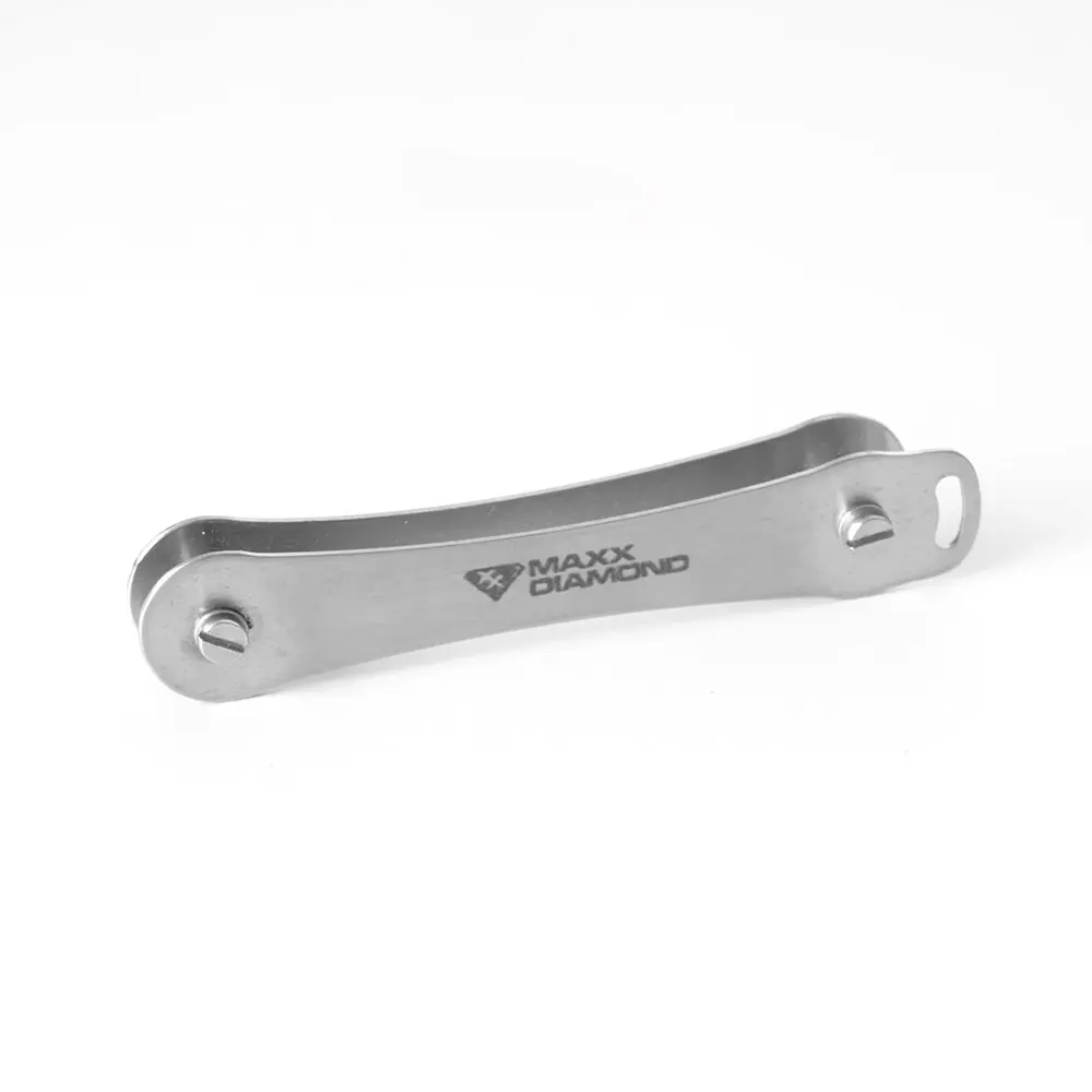 Keychain Organizer-Pocketknife Type-Brushed Stainless Steel