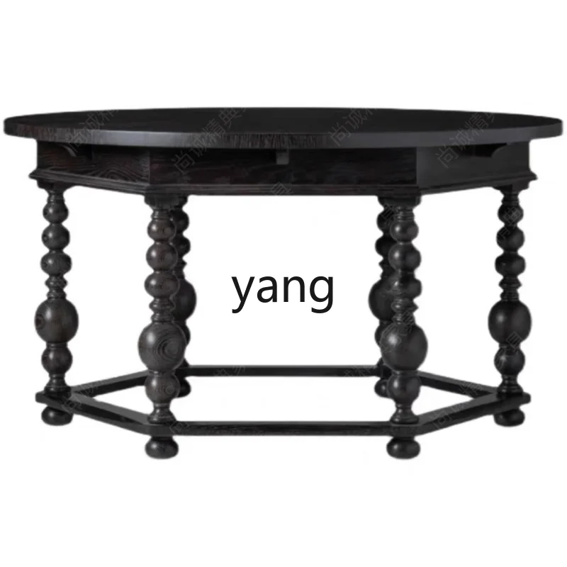 

CX solid wood round dining table tea table living room coffee table