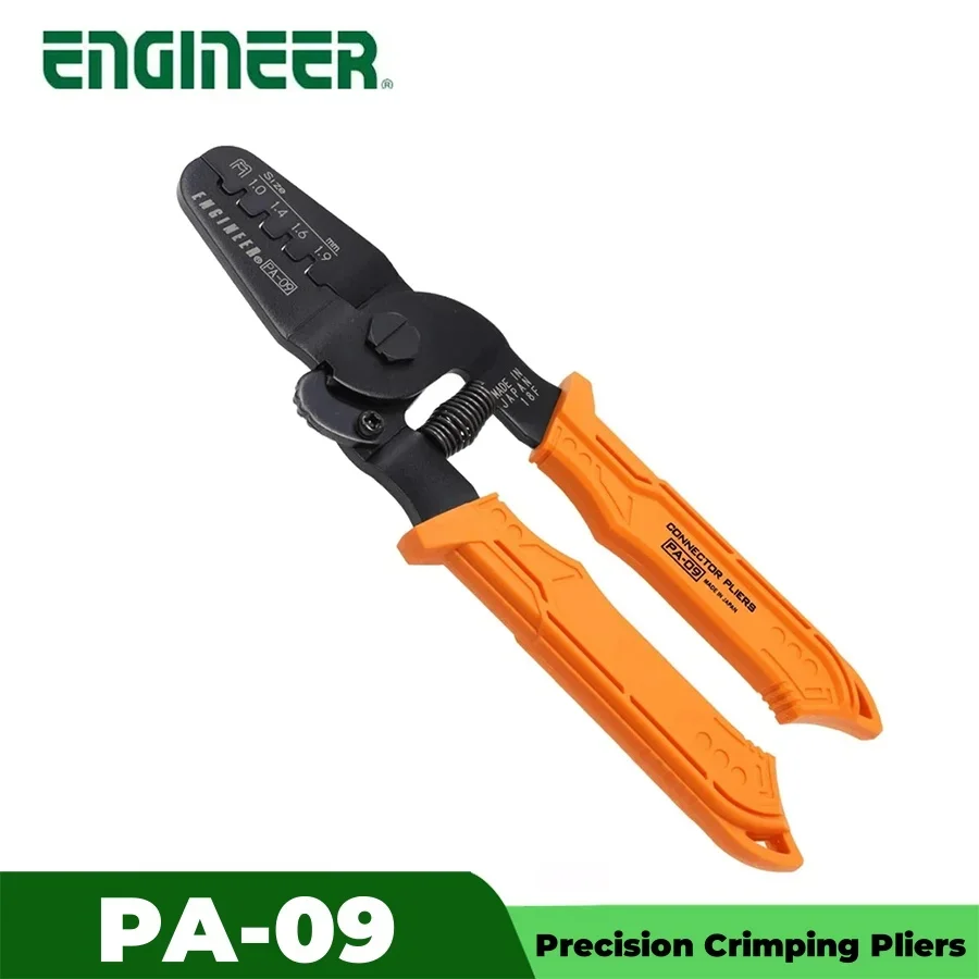 ENGINEER PA-09 Precision Crimping Pliers Precision Wire Strippers for Thin Gauge Wire, Professional Grade -1.0 to 1.9mm Size