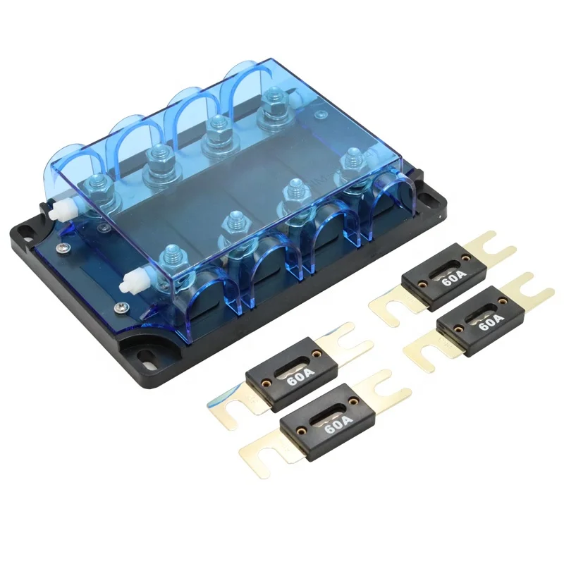 

DC 32V 300A 4-контактный держатель предохранителя ANL, блок предохранителей с болтом вниз