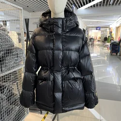 Fashion Goose Down Jacket for Women Autumn Winter New Slim Hooded Down Coats Korean Female Thicked Warm Short Parkas