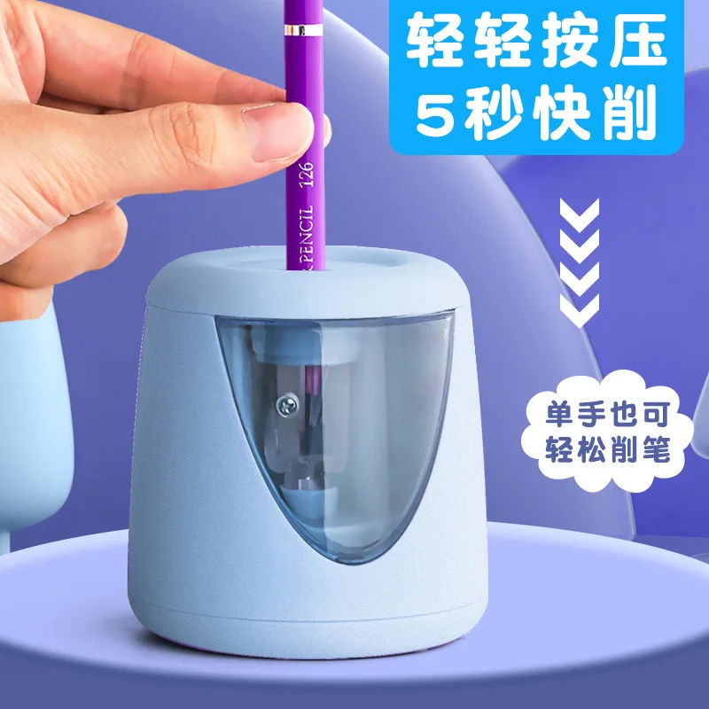 

Automatic Pencil Sharpener Children's Electric Pencil Sharpener Fully Automatic Battery-Enabled Lead Pencil Sharpener