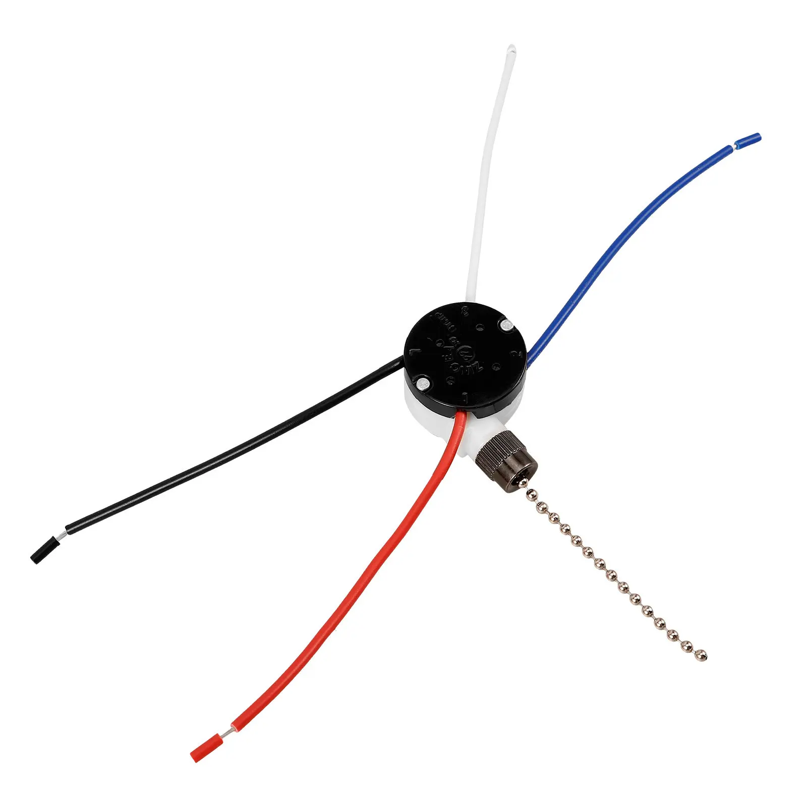 Universal 3-Speed Pull Chain Switch for Ceiling Fan and Light Replacement Prewired Easy Install Sleek Finish Ceiling Fan Pull