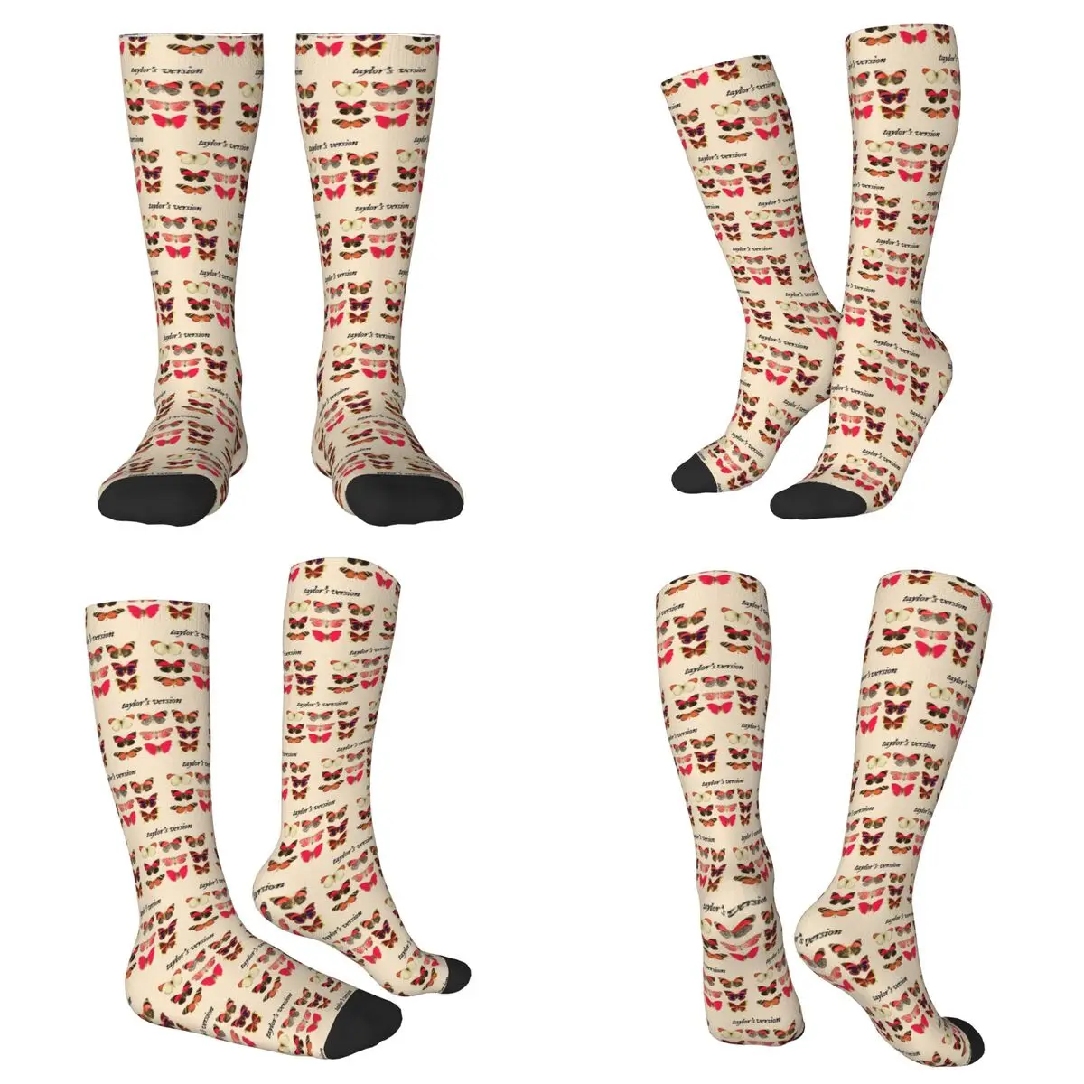 All Seasons Taylors Version Socks Harajuku Sport Middle Tube Socks Soft Casual Stockings for Men Women