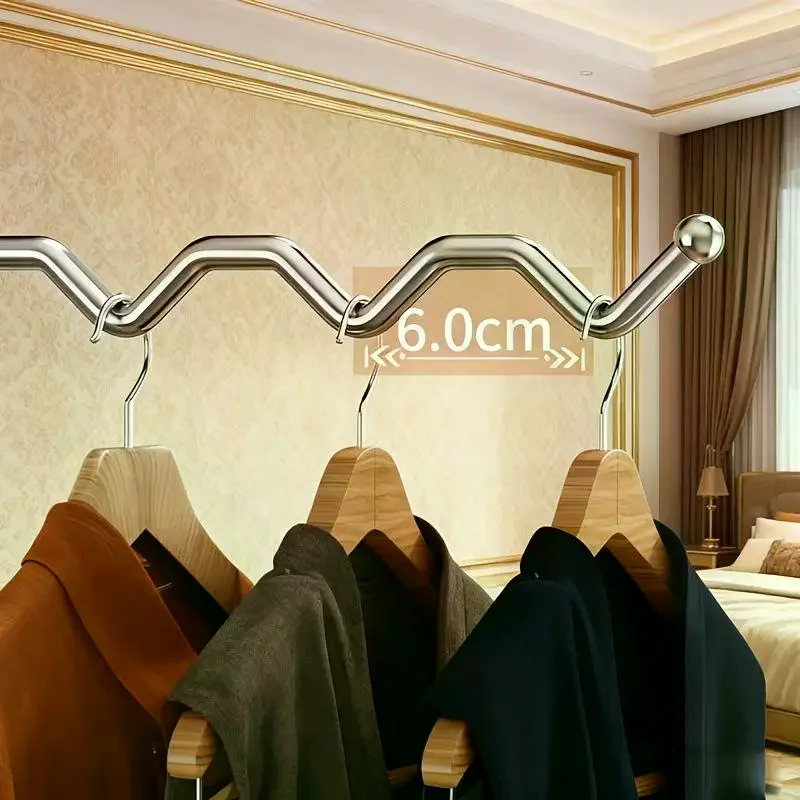 1Pcs Portable Clothes Drying Rack Foldable Clothes Hanger Travel Hotel Wardrobe Drawer Door Mounted Punch-free Cloth Drying Rack view 5