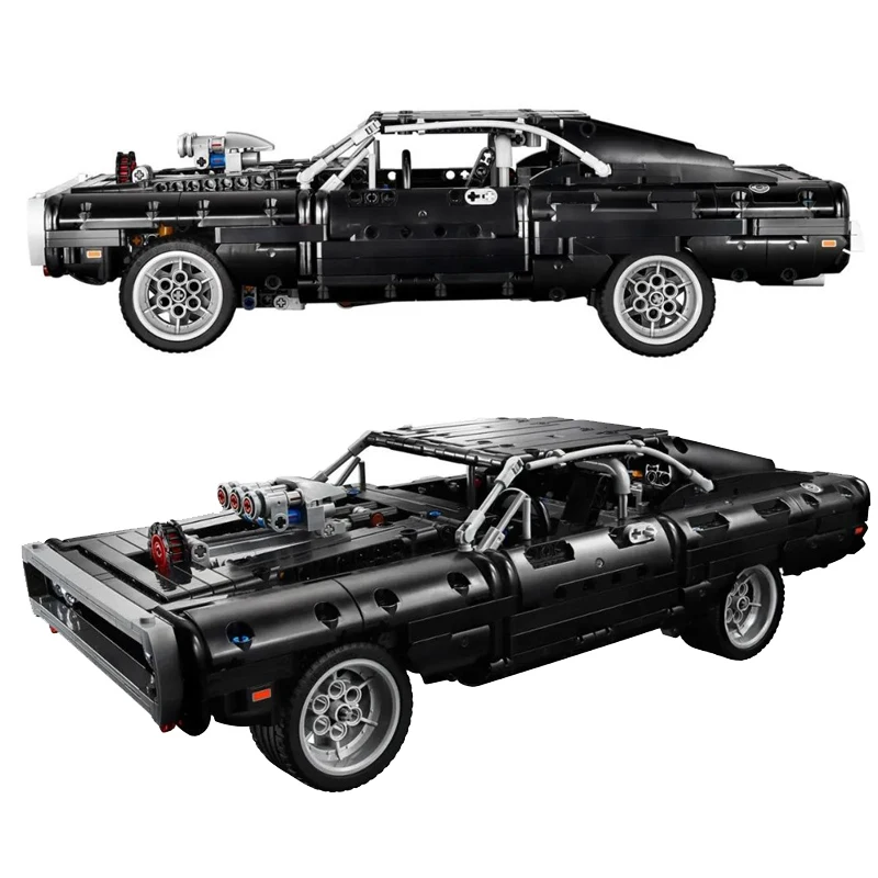 テクニカルカー ダッジチャージャー スポーツカー 組み立てブロックモデル 映画 ワイルド・スピード レーシングカー ブロック おもちゃ ギフト 彼氏向け