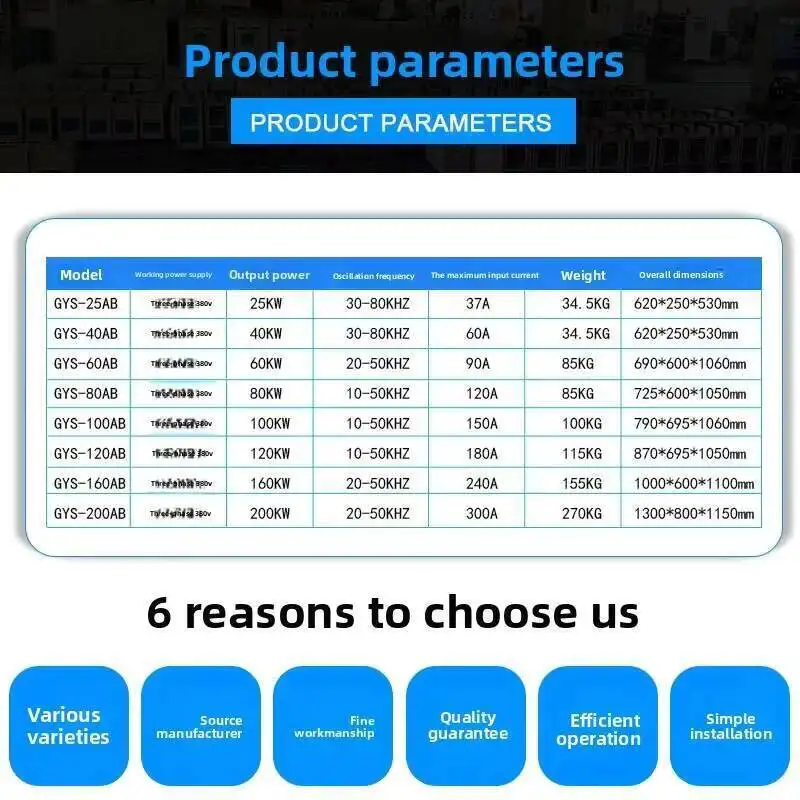 

Equipment Power Handheld Machine Penetration Heating Forging Smelting Ultra Audio Induction Metal Bar Continuous Heat