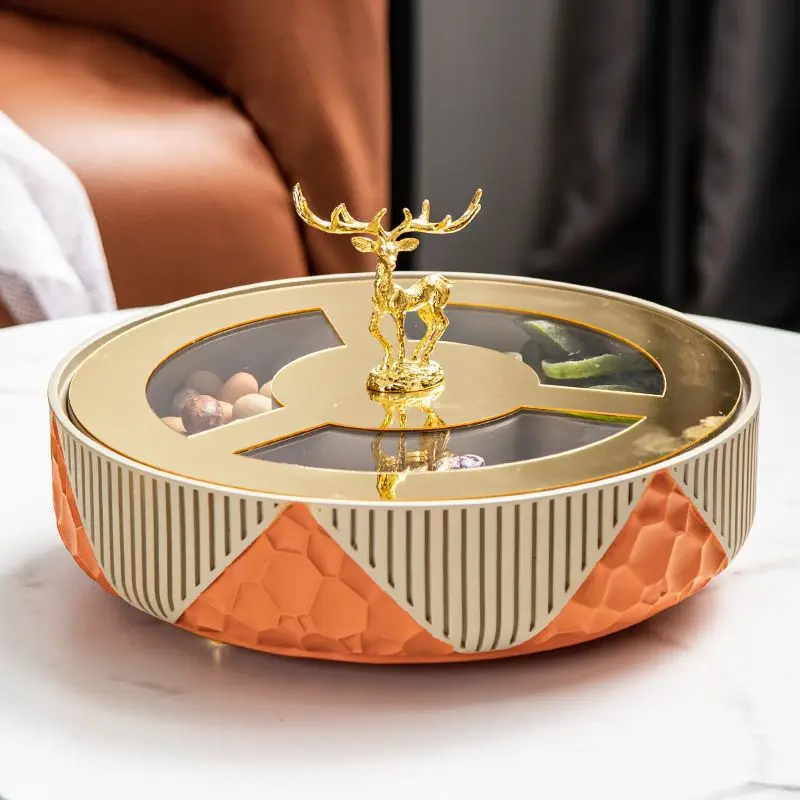 

New modern light luxury, fruit plate, living room home American style, tea table and food dried fruit plate