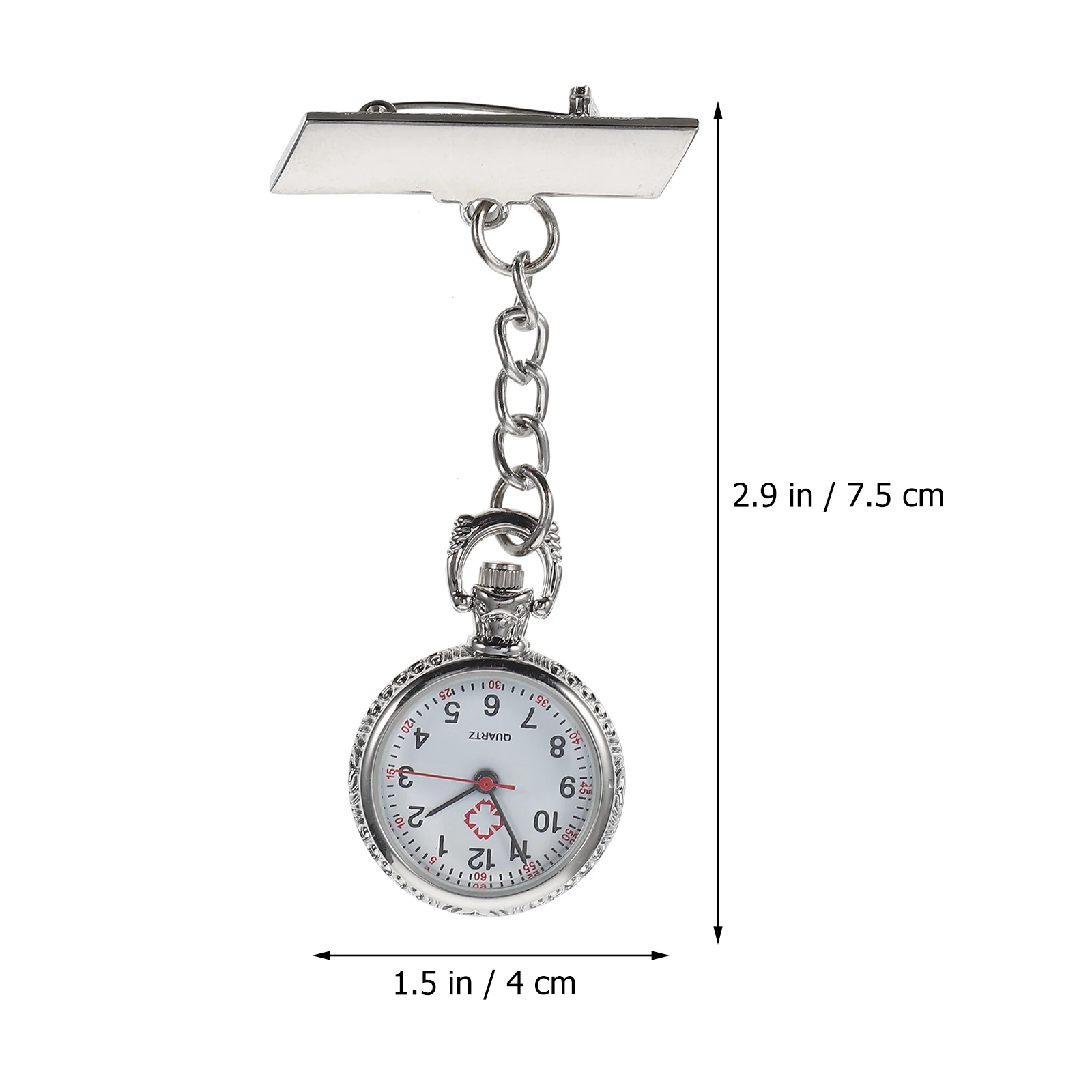 

Professional Nurse Pocket Alloy Material Large Dial Durable Portable Medical Nursing Watch For Women Students Doctors Hanging