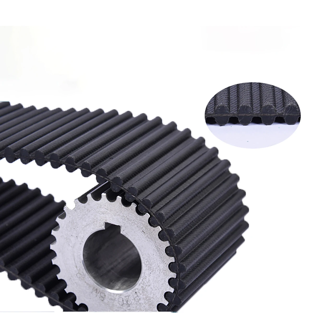 1Pcs DA HTD 5M Double Side Tooth Synchronous Timing Belt 950mm - 1720mm 190 teeth - 344 teeth Width 10 15 20 25 30 40mm