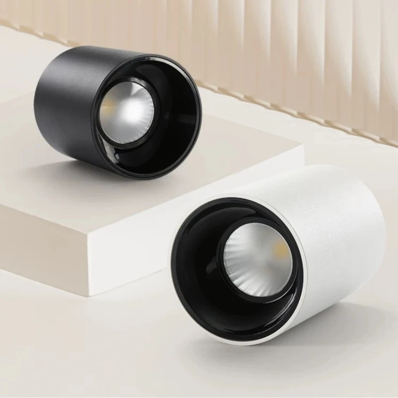 

LED surface-mounted spotlight, no-hole ceiling light10W 15W 20W living room bedroom, commercial use, no main light, AC110-220V