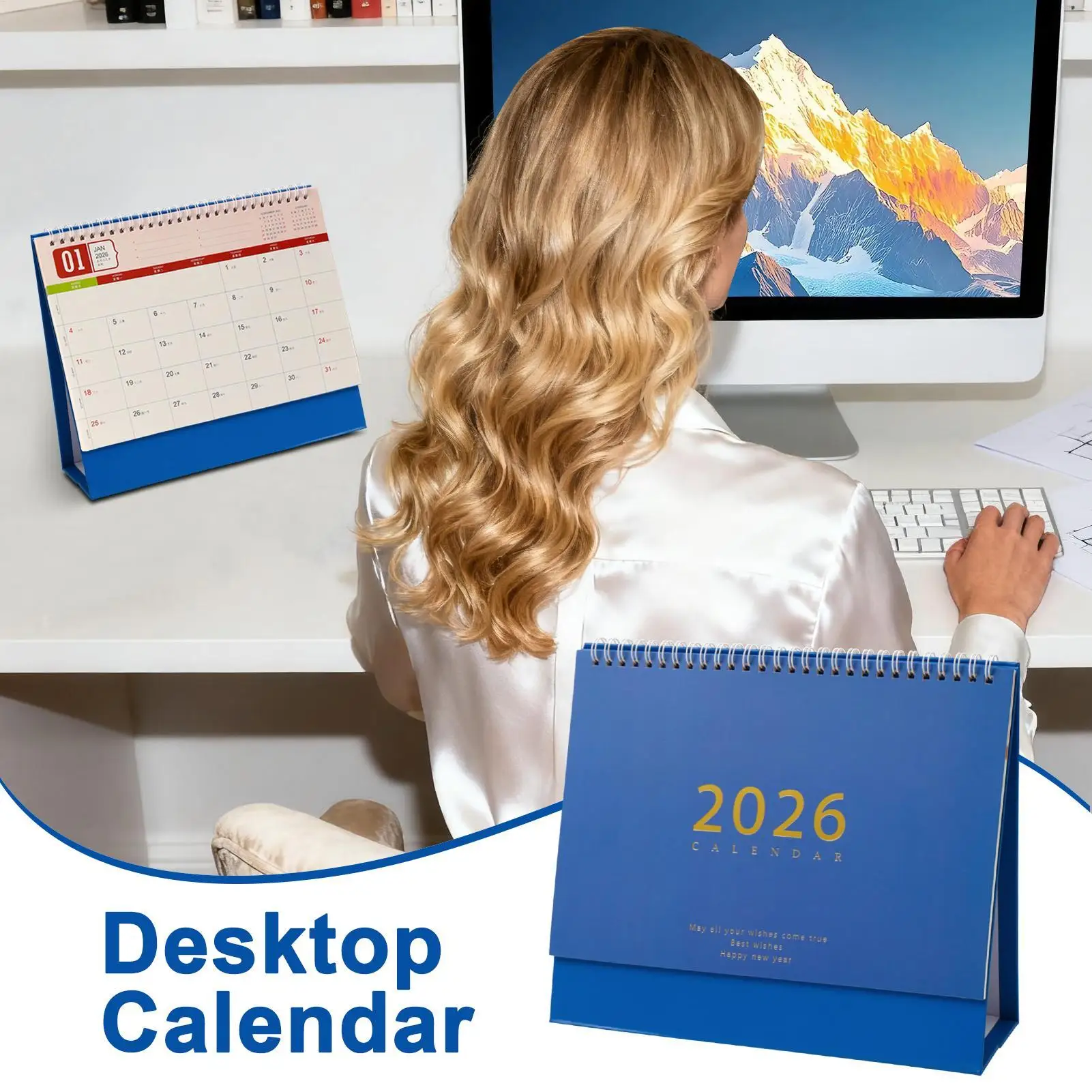 2026 Creative Desk Calendar Self-discipline Check In Plan Desktop Decoration For Home Indoor School Living Room Classroom