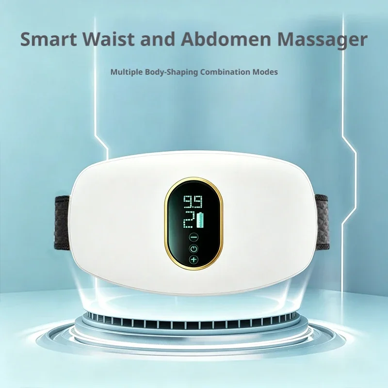 Wireless Abdominal Massage Belt High-Frequency Vibration Waist Massager for Body Toning Back And Belly Discomfort Relief