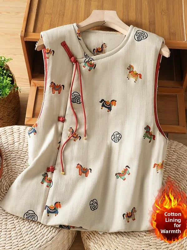 جديد الصينية Sle المطرزة القطن سترة دافئة Svel تانغ زي أعلى المرأة Faion مستقيم قطع ألياف البوليستر جولة...