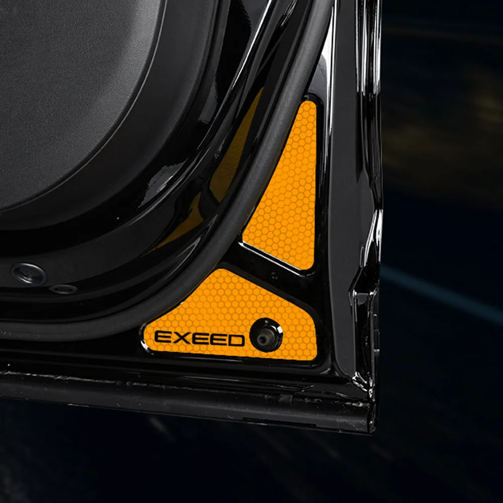 

8 шт. светоотражающая наклейка на дверь автомобиля для EXLANTIX ET EXEED STERRA ET 2024 2025 автомобильные аксессуары предупреждающая наклейка безопасности открытой двери
