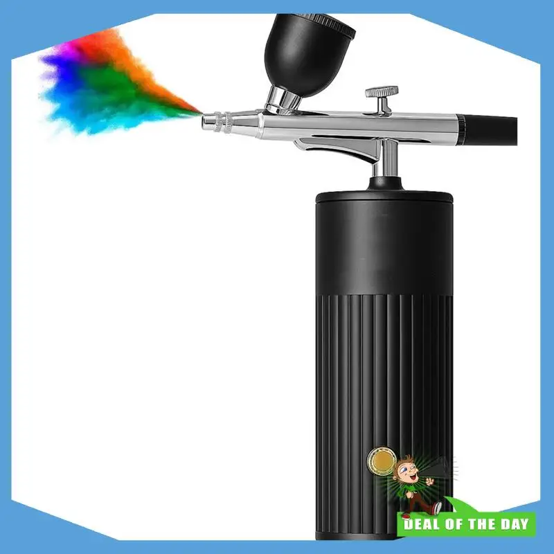 

24-Hour Delivery Cordless Airbrush Kit With Rechargeable Compressor(48 PSI), Portable Handheld Tool Set For Nail Art, Makeup App
