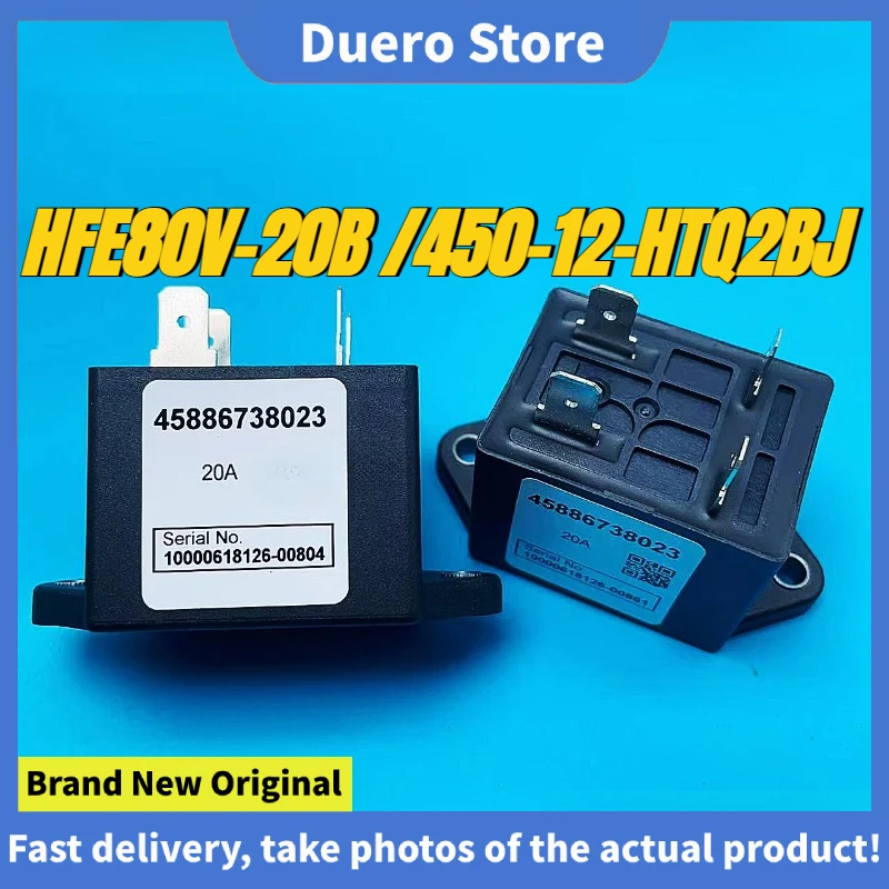 

（Brand New Original）1pcs/lot 100% original genuine relay:HFE80V-20B /450-12-HTQ2BJ 45886738023 New energy relay