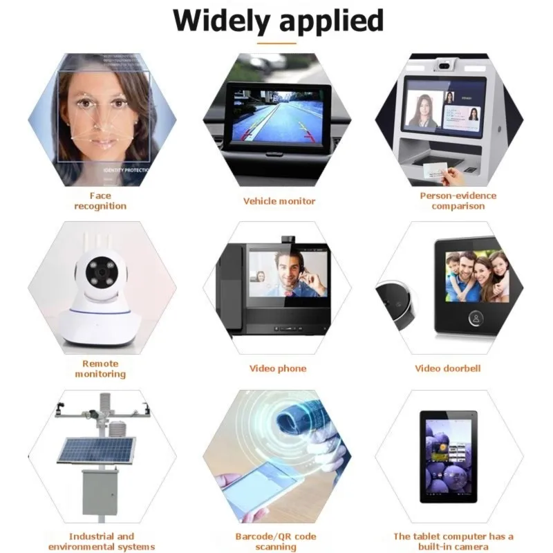 A92Z Face Recognition Dual IR Camera Module VGA 300K HD 60 Degree Non-Distortion GC0328 DVP