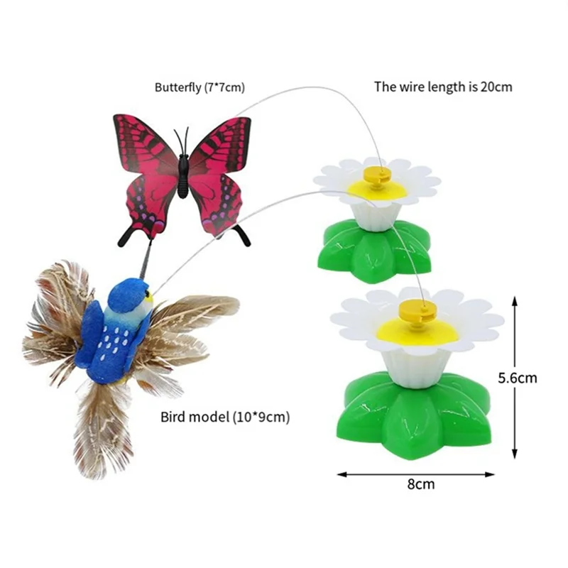 B62B-Pet Rotating Electric Flying Colorful Interactive Intelligence Training Rotating Funny Easy Install Easy To Use