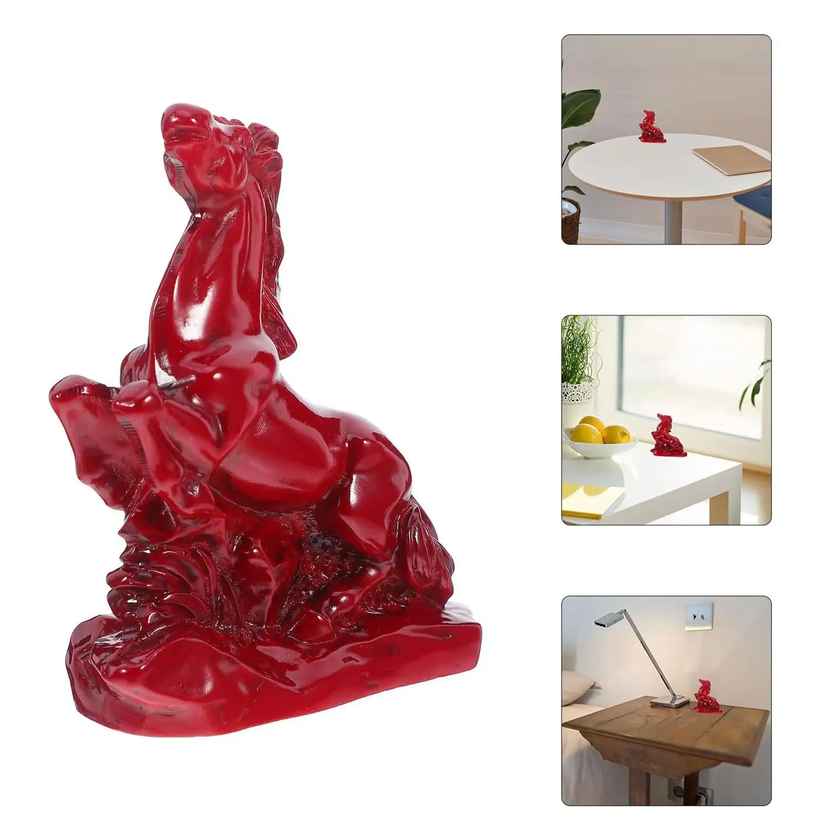 Horse Statue Red Cu…