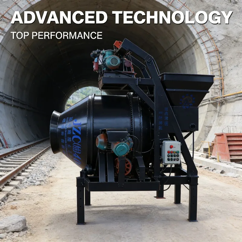 

High Efficiency 0.5 Cubic Meter Self Loading Drum Mixer For Construction Site With Stable Performance For Pro Contractors Gear