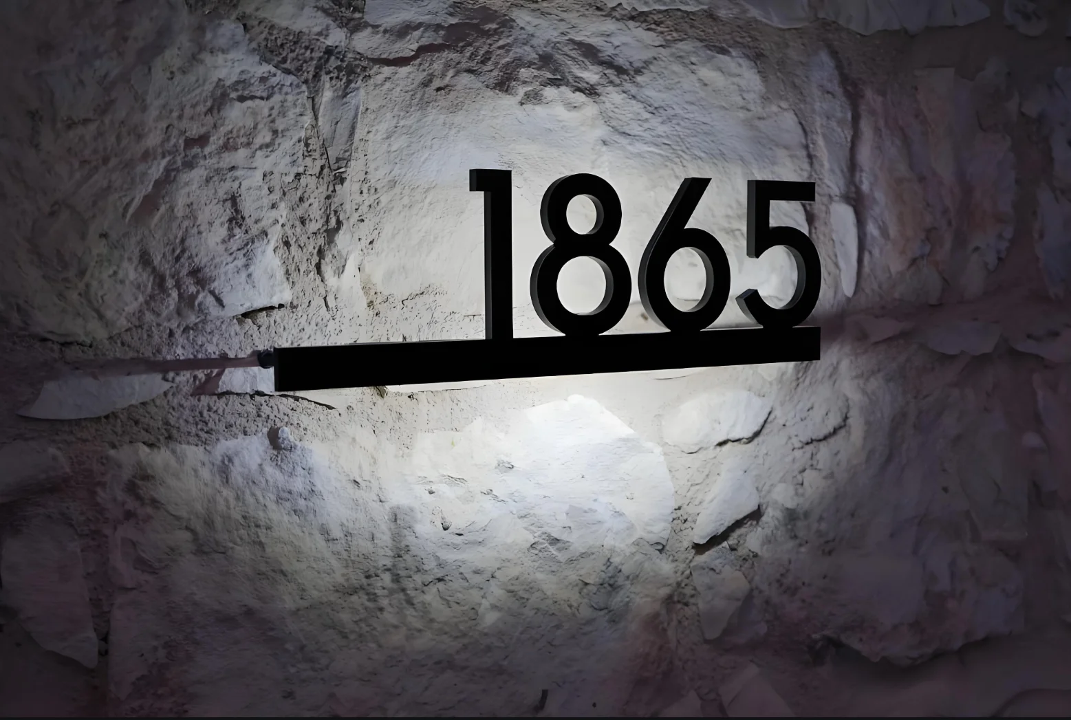 Custom Minimalist Backlit House Numbers - Modern Acrylic Illuminated Address Sign, Easy Home Identification