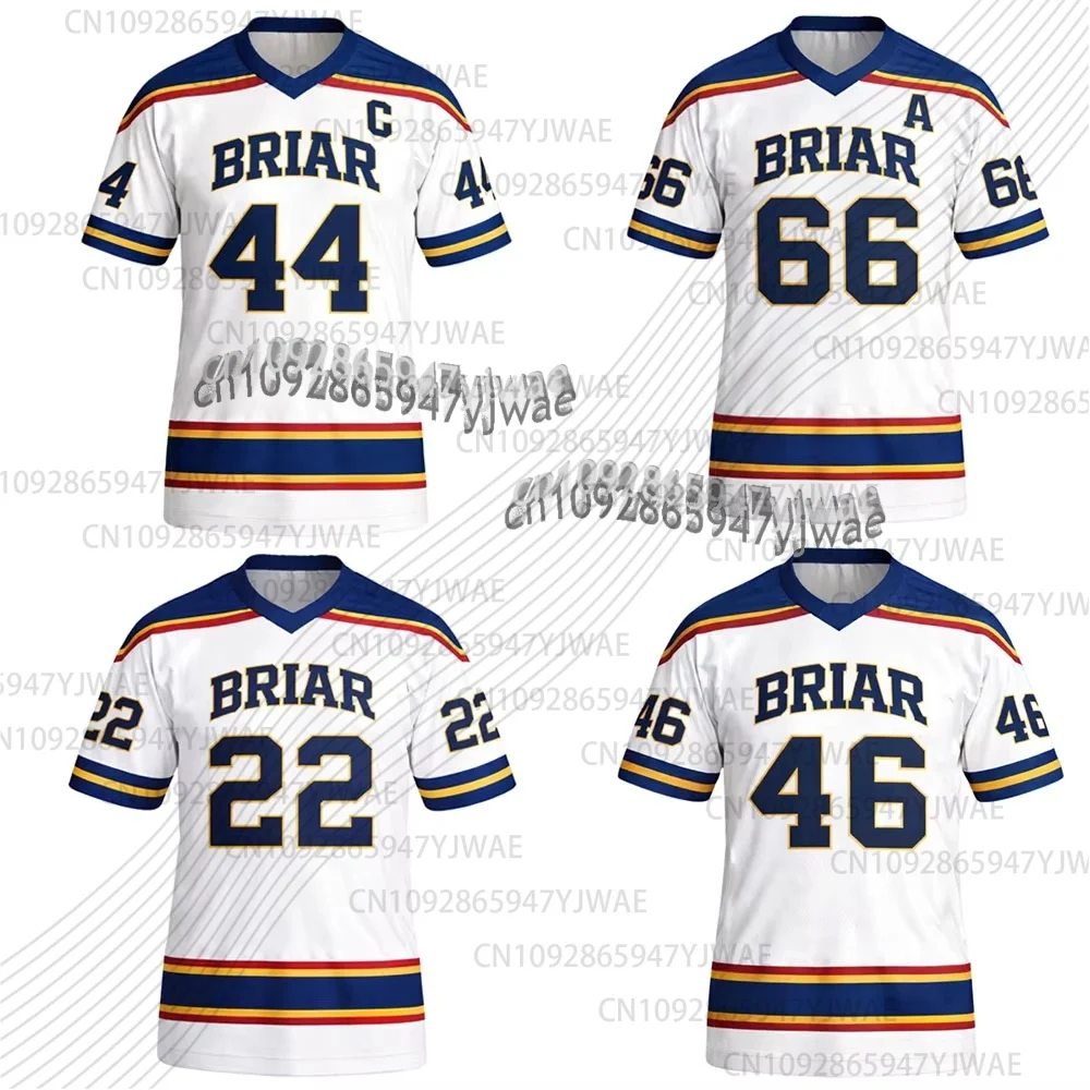Men T-SHRIT Off Campus Briar University Jersey Graham 44 22 DI LAURENTIS 66 Tucker46 T-shirt V-neck Short Sleeve  Tees 3D Print
