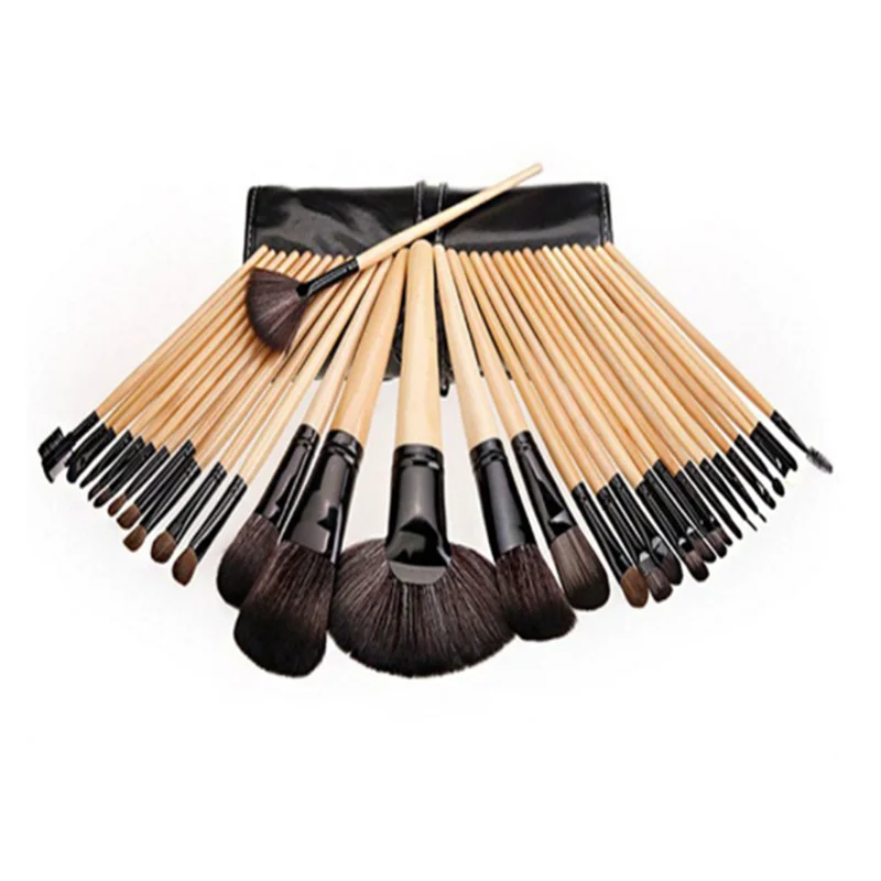 Micro Fiber Wool Non-Shedding Solid for Detailed Thickened Aluminum Tube Cosmetic Brush Makeup Application