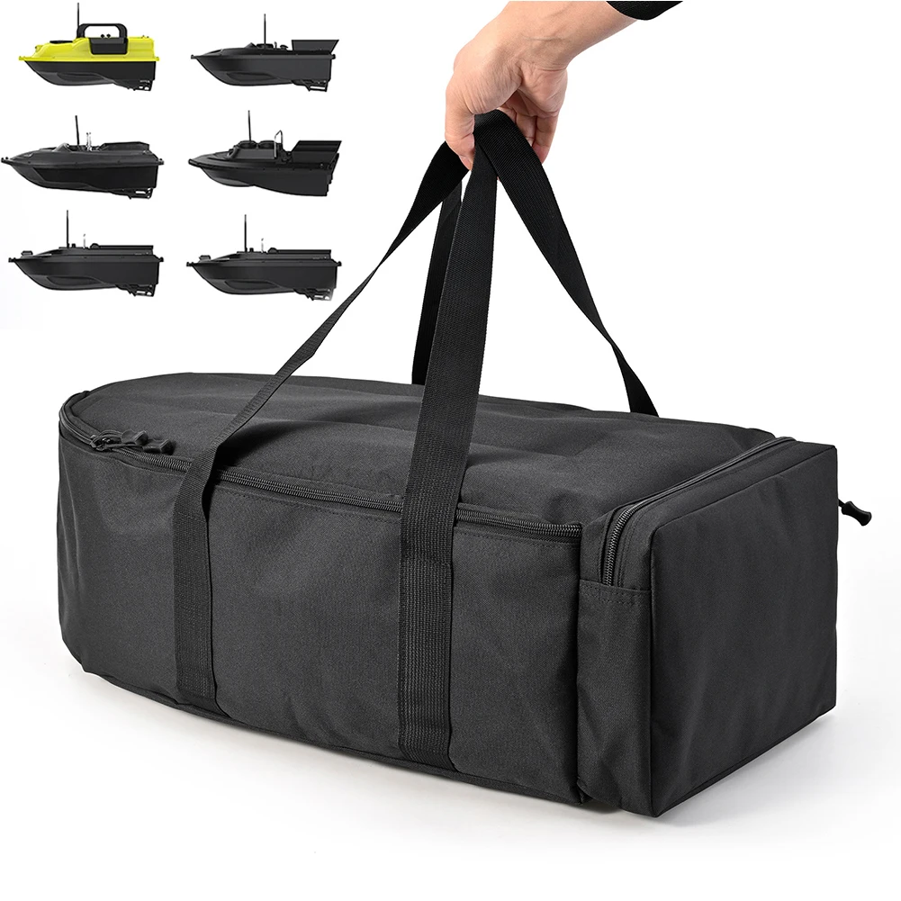 Bait Boat Carry Bag Water Repellent Fishing Tackle Bag Double Zipper Bait Boat Storage Bag with Handle Fishing Equipment