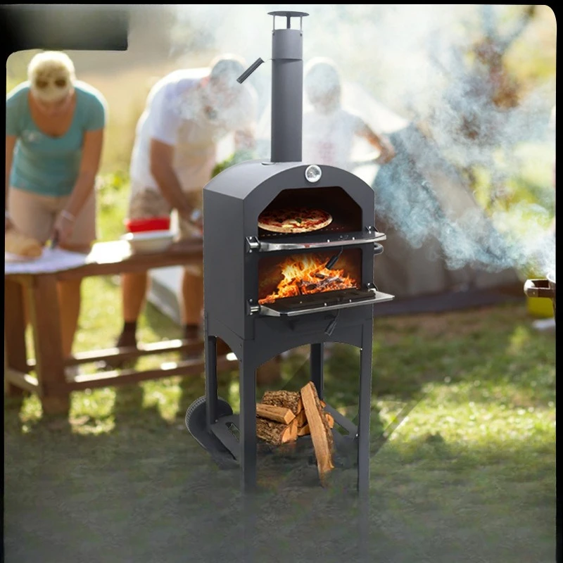 Keyong American Classic Vertical Charcoal Grilled Pizza Oven Outdoor Villa Patio BBQ BBQ Pizza Oven Cake Stew Oven