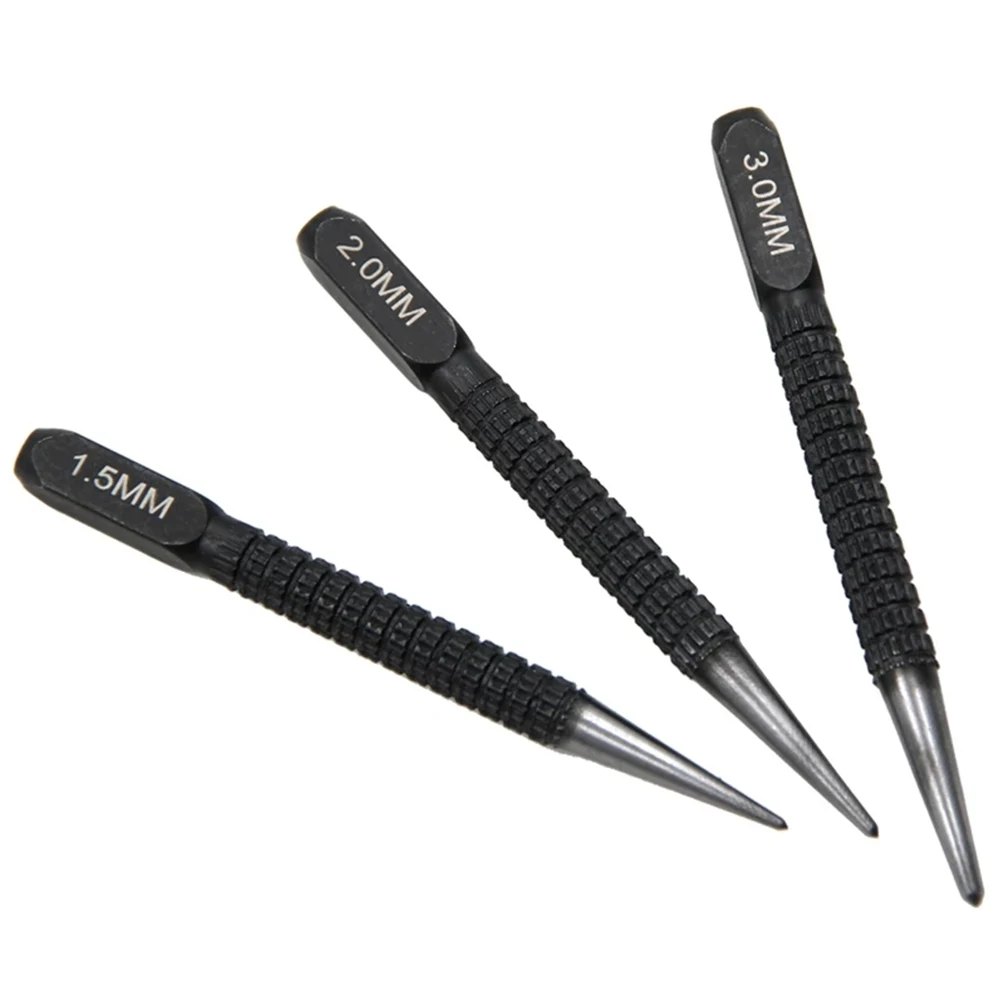 Imagem -05 - Black Cylindrical Nail Punching Pin Centro Punch Posicionamento Fixer Ferramenta de Perfuração Acessório Grupo 1.5 mm mm mm Pcs