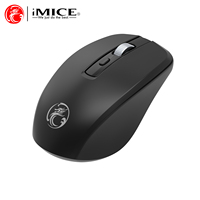 2.4G USB Wireless Mouse with Nano-Receiver Portable Gaming&Office Mice Metal Scroll 6 Keys For Home Office Laptop Computer Gamer