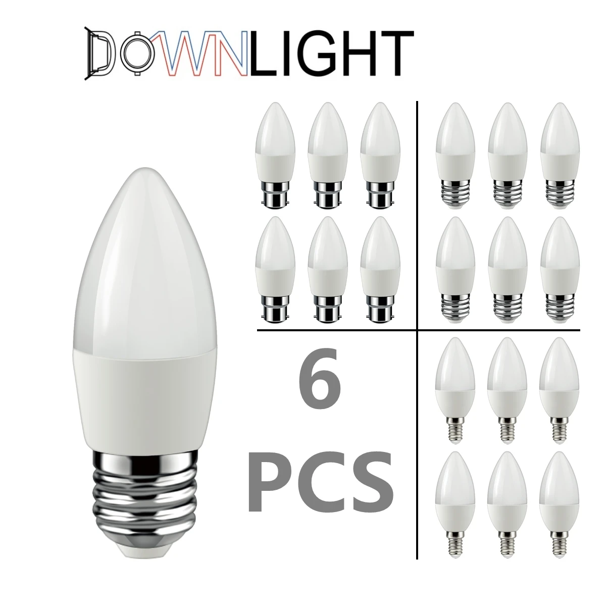 LED candle lamp Spotlight bulb GU10 GU5.3 220V 3W-7W Stare-free high light efficiency is suitable for chandelier downlight kitch