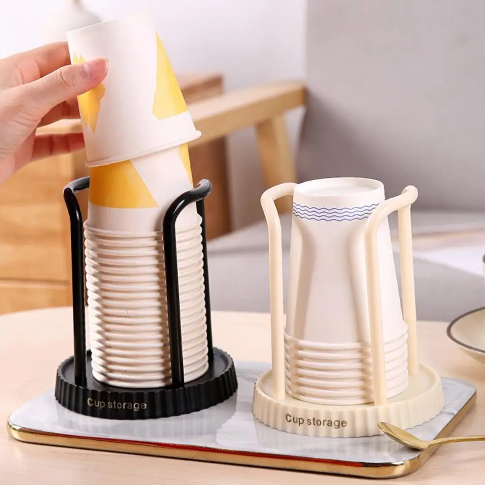 

Paper Cup Dispenser Durable Inverted Mouthwash Cup Holder for Kitchen Bathroom Vanity Countertop Cup Container Organizer