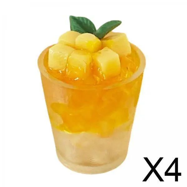 

Миниатюрный аксессуар для кукольного домика: напиток из смолы для декора сцены в кондитерской (масштаб 1:6, 1:8)